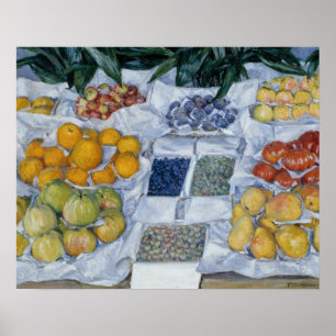 Gustave Caillebotte - Obst auf einem Stand dargest Poster