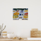 Gustave Caillebotte - Obst auf einem Stand dargest Poster (Küche)