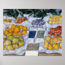 Gustave Caillebotte - Obst auf einem Stand dargest Poster