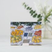 Gustave Caillebotte - Obst auf einem Stand dargest Postkarte (Stehend Vorderseite)