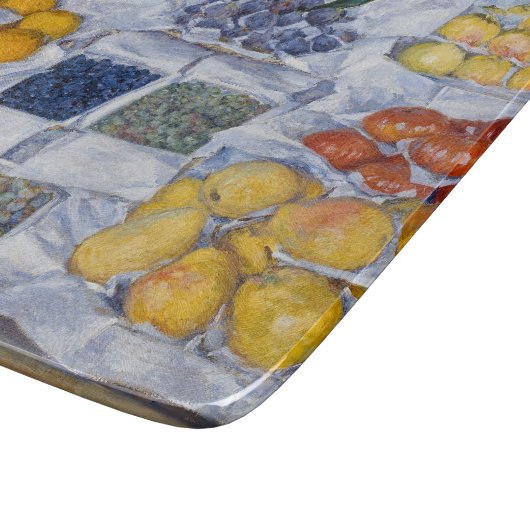Gustave Caillebotte - Obst auf einem Stand dargest Schneidebrett (Ecke)