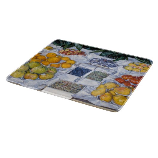 Gustave Caillebotte - Obst auf einem Stand dargest Schneidebrett (Ecke)