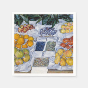 Gustave Caillebotte - Obst auf einem Stand dargest Serviette