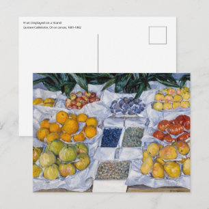 Gustave Caillebotte - Obst auf einem Stand Postkarte