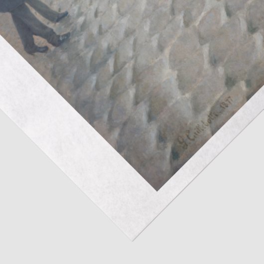 Gustave Caillebotte Paris Rainy Day Decoupage Seidenpapier (Ausschnitt)