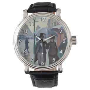 Gustave Caillebotte - Paris Street; Rainy Day Armbanduhr