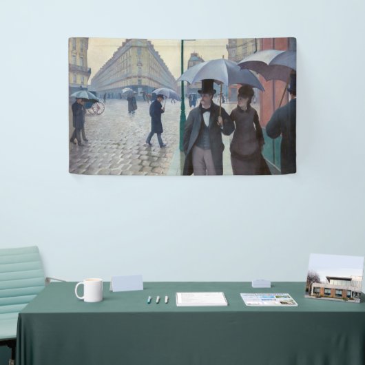 Gustave Caillebotte - Paris Street; Rainy Day Banner (Messeveranstaltung)