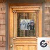 Gustave Caillebotte - Paris Street; Rainy Day Fensteraufkleber (Haustür)