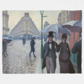 Gustave Caillebotte - Paris Street; Rainy Day Fleecedecke (Vorderseite (Horizontal))