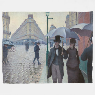 Gustave Caillebotte - Paris Street; Rainy Day Fleecedecke