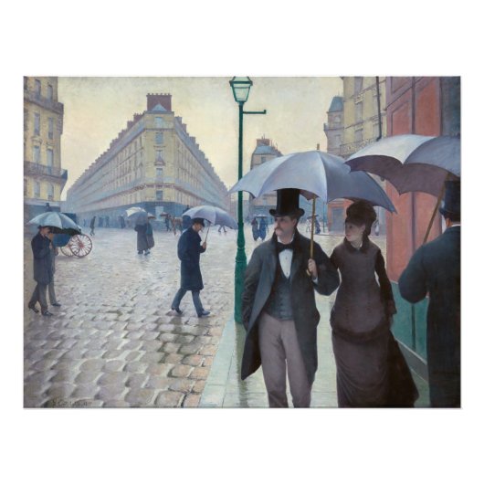 Gustave Caillebotte - Paris Street; Rainy Day Fotodruck (Vorne)