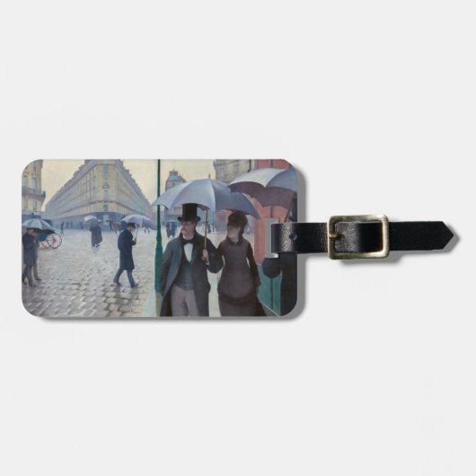 Gustave Caillebotte - Paris Street; Rainy Day Gepäckanhänger (Vorderseite horizontal)