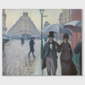 Gustave Caillebotte - Paris Street; Rainy Day Geschenkpapier (Flach)