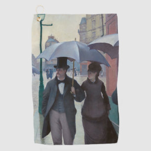 Gustave Caillebotte - Paris Street; Rainy Day Golfhandtuch