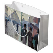 Gustave Caillebotte - Paris Street; Rainy Day Große Geschenktüte (Rückseite Schrägansicht)