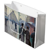 Gustave Caillebotte - Paris Street; Rainy Day Große Geschenktüte (Vorderseite Schrägansicht)