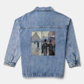 Gustave Caillebotte - Paris Street; Rainy Day Jeansjacke (Rückseite)