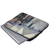 Gustave Caillebotte - Paris Street; Rainy Day Laptopschutzhülle (Vorne Knopf)