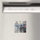 Gustave Caillebotte - Paris Street; Rainy Day Magnet (In Situ (Geschirrspüler))