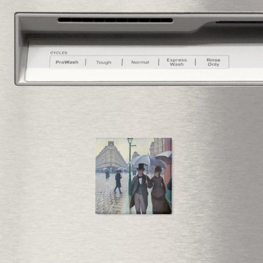 Gustave Caillebotte - Paris Street; Rainy Day Magnet (In Situ (Geschirrspüler))