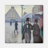 Gustave Caillebotte - Paris Street; Rainy Day Magnet (Vorne)
