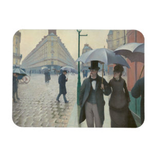 Gustave Caillebotte - Paris Street; Rainy Day Magnet