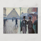 Gustave Caillebotte - Paris Street; Rainy Day Postkarte (Vorderseite)