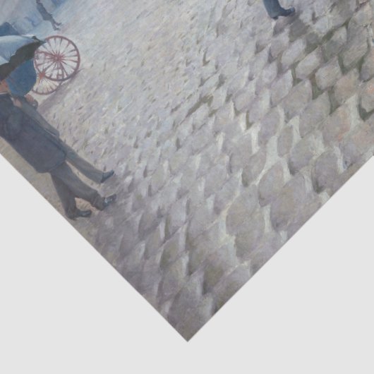 Gustave Caillebotte - Paris Street; Rainy Day Seidenpapier (Detail)
