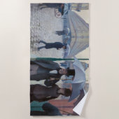 Gustave Caillebotte - Paris Street; Rainy Day Strandtuch (Vorderseite)