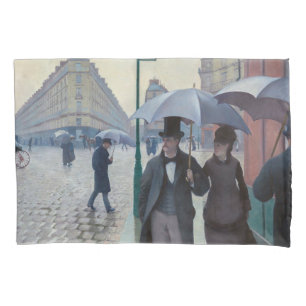 Gustave Caillebotte - Pariser Straße; Regentag Kissenbezug