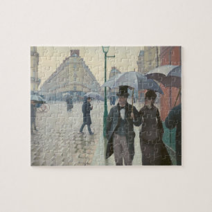 Gustave Caillebotte - Pariser Straße; Regentag Puzzle