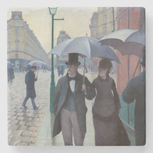 Gustave Caillebotte - Pariser Straße; Regentag Steinuntersetzer