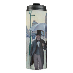 Gustave Caillebotte - Pariser Straße; Regentag Thermosbecher