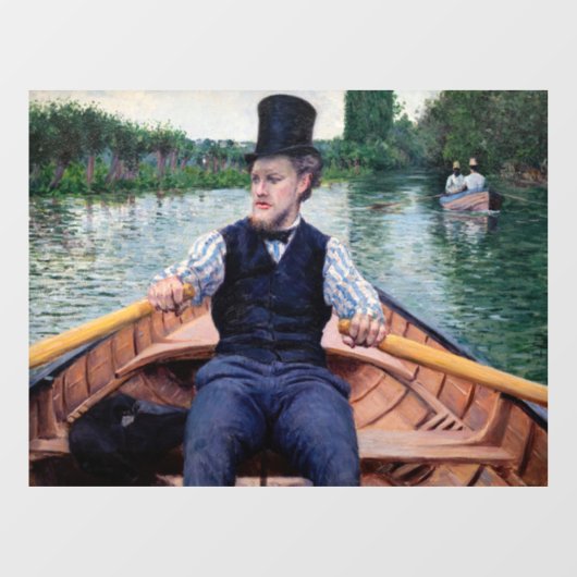 Gustave Caillebotte - Party für Boote Fensteraufkleber (Blatt)