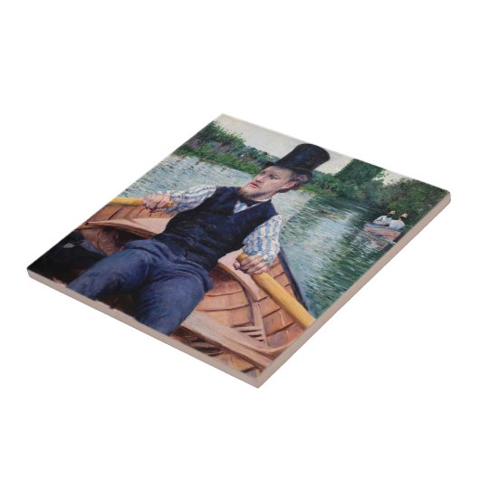 Gustave Caillebotte - Party für Boote Fliese (Seite)