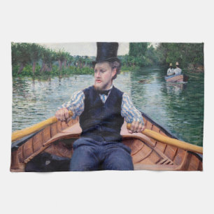 Gustave Caillebotte - Party für Boote Geschirrtuch