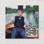 Gustave Caillebotte - Party - QR-Code Quadratische Visitenkarte (Vorderseite)
