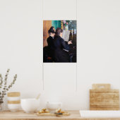 Gustave Caillebotte - Piano-Lektion Poster (Küche)