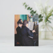 Gustave Caillebotte - Piano-Lektion Postkarte (Stehend Vorderseite)