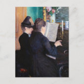 Gustave Caillebotte - Piano-Lektion Postkarte (Vorderseite)
