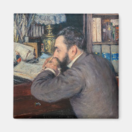 Gustave Caillebotte - Portrait von Henri Cordier Magnet