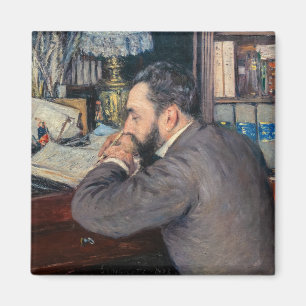 Gustave Caillebotte - Porträt von Henri Cordier Magnet