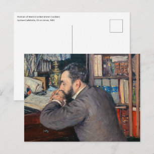 Gustave Caillebotte - Porträt von Henri Cordier Postkarte