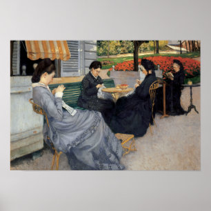 Gustave Caillebotte - Porträts im Grünen Poster