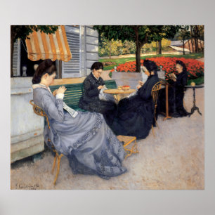Gustave Caillebotte - Porträts im Grünen Poster