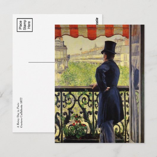 Gustave Caillebotte Postkarte (Vorne/Hinten)