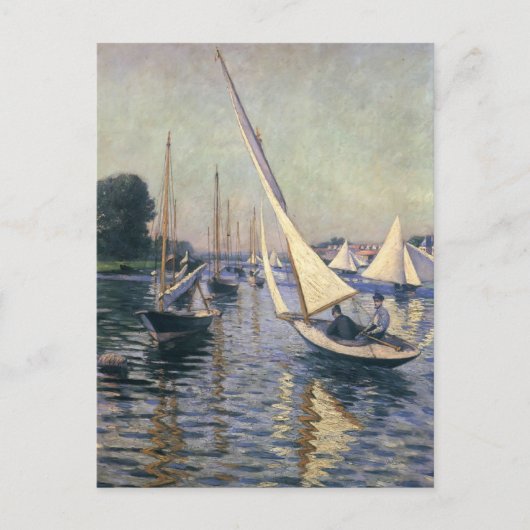 Gustave Caillebotte - Regatta in Argenteuil Postkarte (Vorderseite)