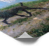 Gustave Caillebotte - Richard Gallo und Sein Hund Poster (Ecke)