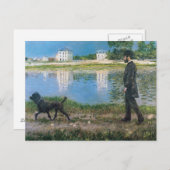 Gustave Caillebotte - Richard Gallo und Sein Hund Postkarte (Vorne/Hinten)