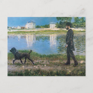 Gustave Caillebotte - Richard Gallo und Sein Hund Postkarte
